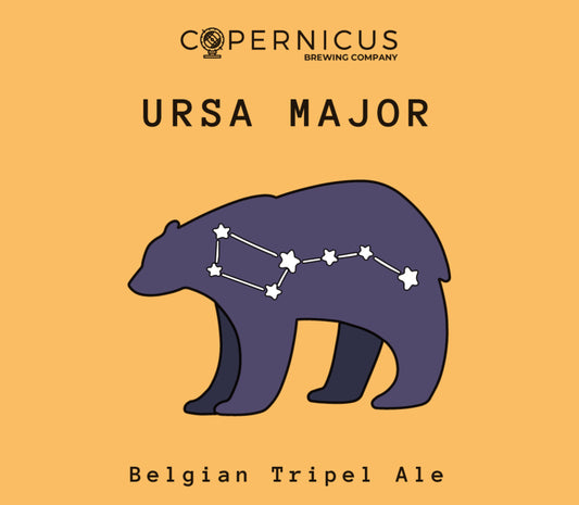 Etiqueta de cerveza Copernicus Ursa Major - Belgian Tripel Ale